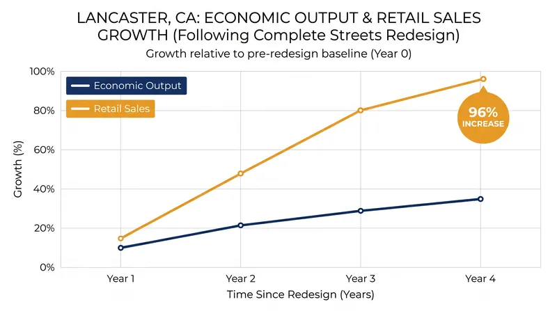 Economic impact of Lancaster's downtown streetscape redesign.