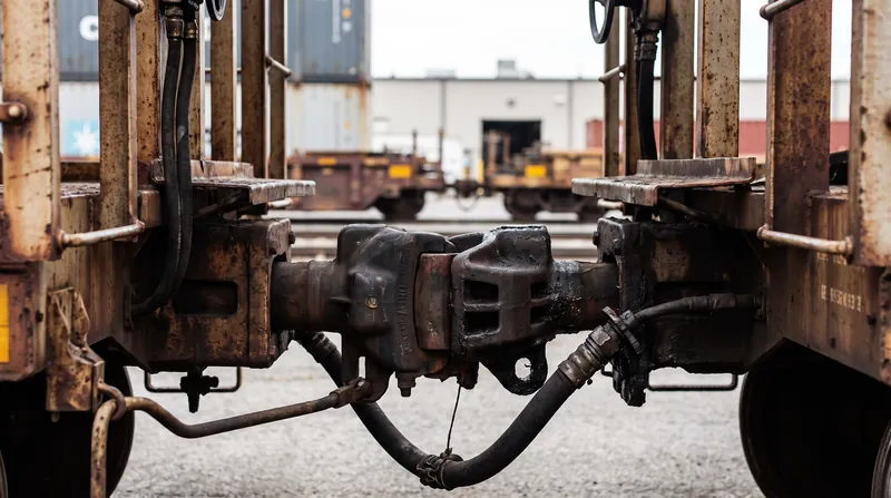 If the coupling between cars breaks, the severed air hose instantly vents the system, triggering an emergency stop.