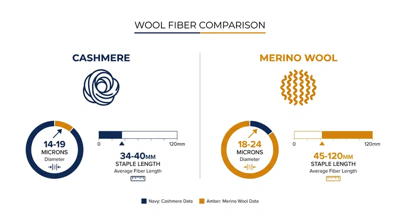 Merino wool's longer staple length anchors the yarn more securely, reducing the fiber migration that causes pilling.