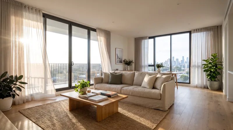 Through-units provide windows on multiple sides, a layout that is nearly impossible to achieve in standard corridor-style buildings.