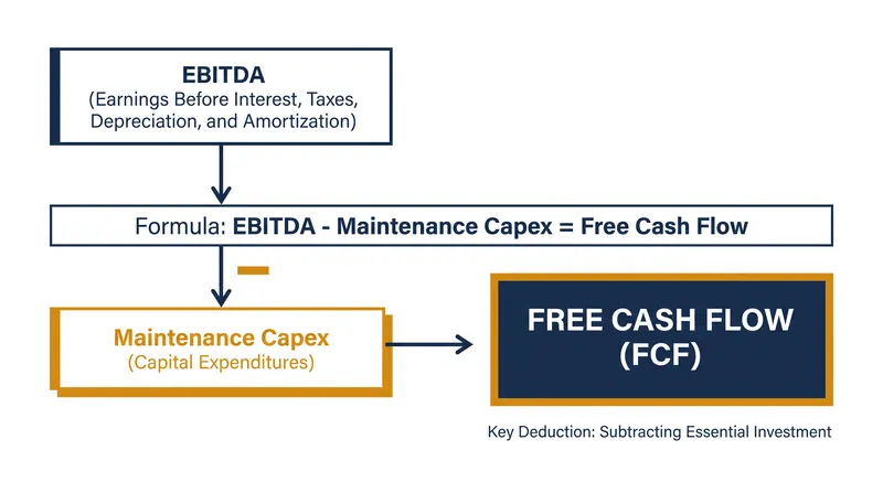 Bridging the gap between accounting profit and actual cash generation requires deducting maintenance capital expenditures.