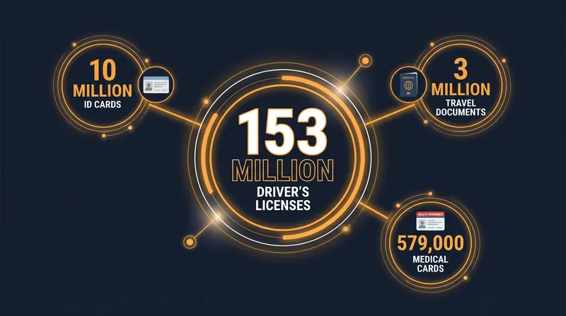 The Nexus marketplace claimed to possess over 166 million digital identity documents, predominantly U.S. and Canadian driver's licenses.