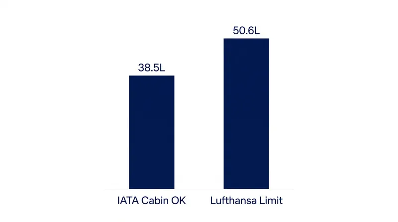 A few centimeters in dimension translates to a nearly 24 percent difference in packing volume.