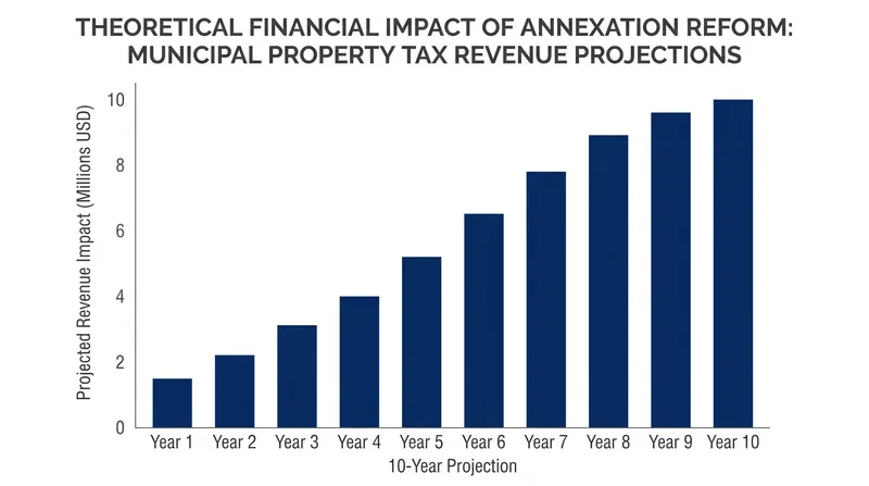 Restricting unilateral annexation limits a city's ability to capture tax revenue from fringe developments.