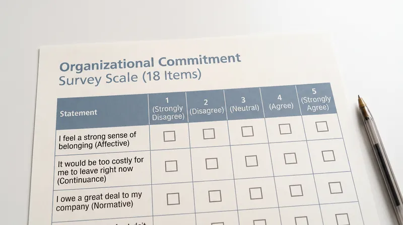 Human resources departments use standardized scales to quantify the specific blend of commitments keeping their workforce intact.