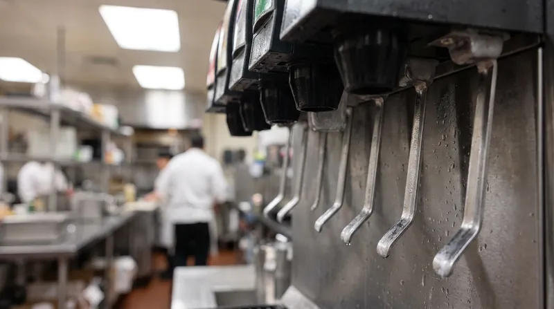 Dispenser nozzles must be calibrated to mix exactly five parts carbonated water to one part syrup.