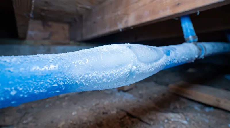 When water freezes and expands, the flexible polymer walls of PEX tubing stretch outward to prevent a catastrophic rupture.