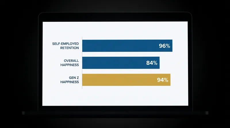 Satisfaction and retention rates among self-employed professionals remain near unanimous.