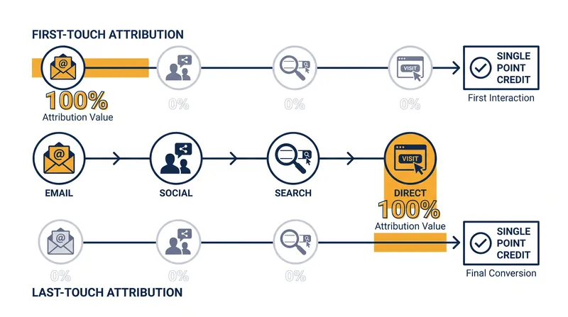 Single-touch models assign the entirety of a conversion's value to one specific interaction, ignoring the rest of the customer journey.