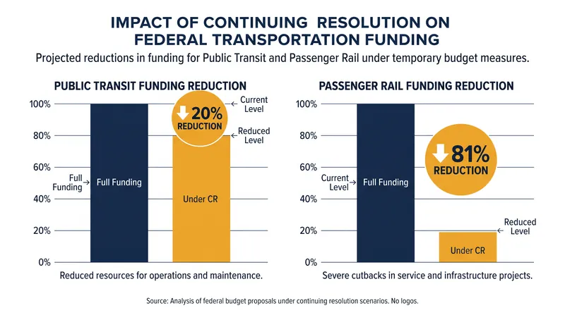 The omission of advance appropriations removes $4.25 billion annually for transit and $13.2 billion for passenger rail.