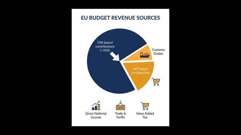 Gross National Income contributions now account for more than 70% of the EU's total revenue.