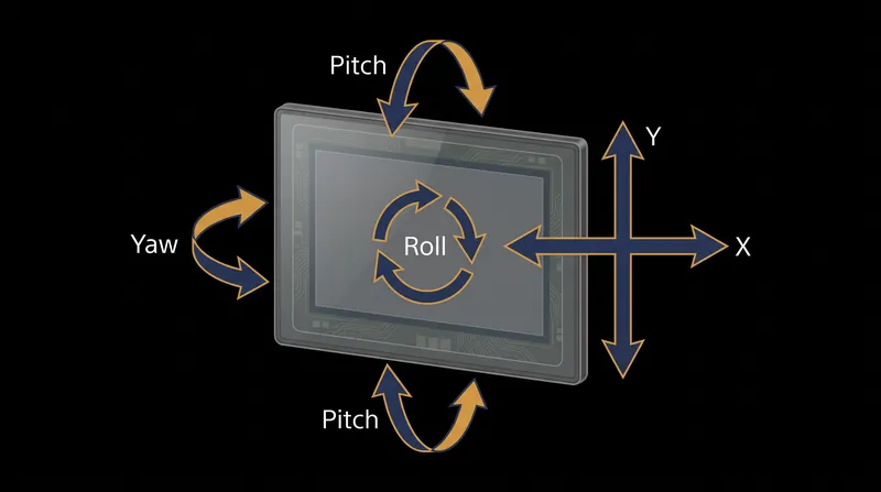 Modern IBIS systems correct for movement across five distinct axes, including rotational roll which lens-based systems cannot fix.
