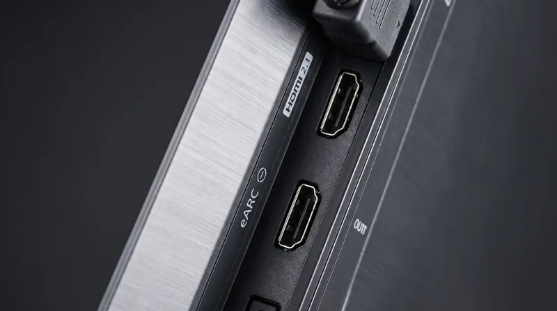 Modern televisions rely exclusively on HDMI for features like eARC audio routing and Auto Low Latency Mode.