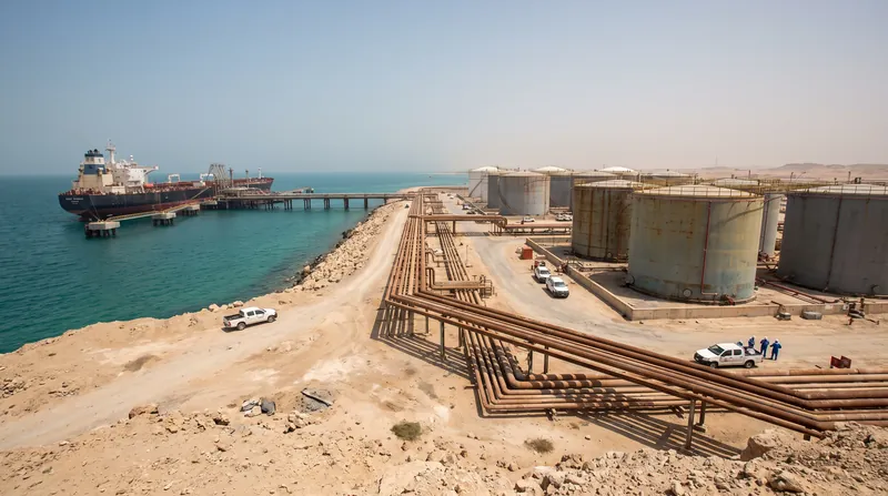 Kharg Island serves as the primary export hub for Iranian crude oil.
