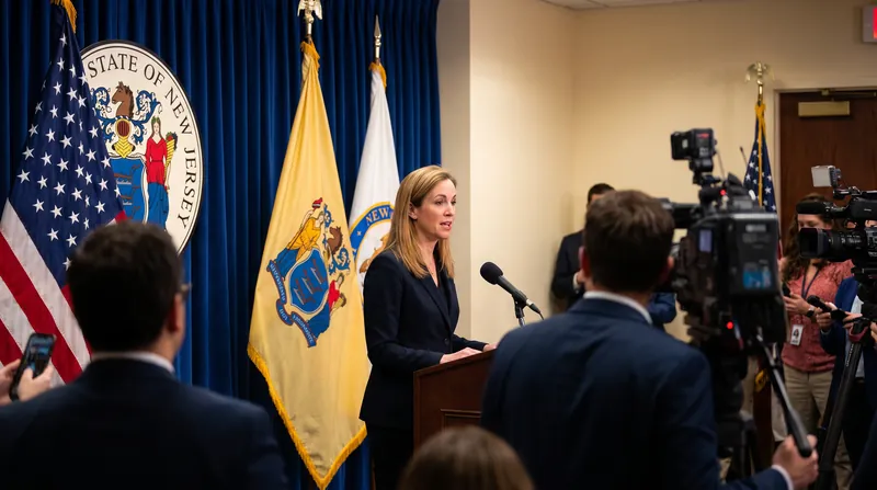 Governor Mikie Sherrill signed Executive Order 12 in February 2026 to restrict ICE access to state property.