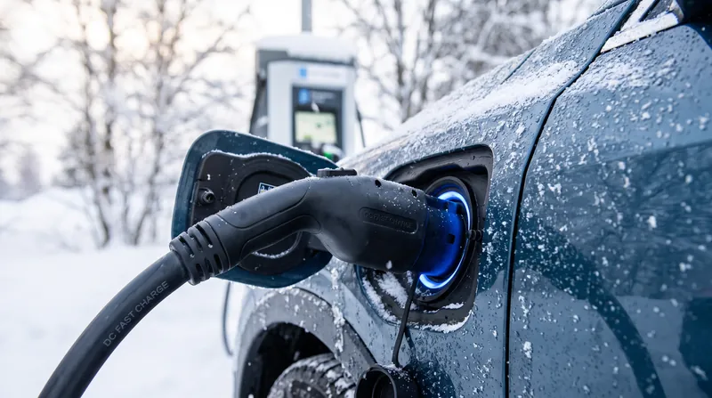 Cold weather forces electric vehicles to expend significant battery energy on cabin heating unless equipped with a heat pump.