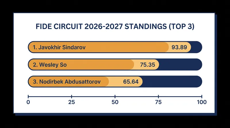 Current FIDE Circuit standings as of September 2026.