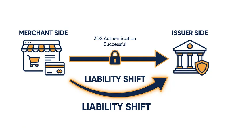 Successful 3D Secure authentication shifts the financial liability for fraud from the merchant to the card issuer.