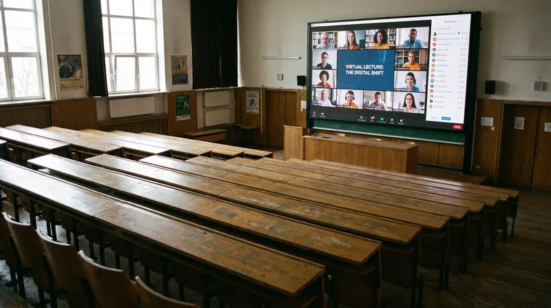 The industrial action forced the university to move almost all scheduled classes to virtual formats.