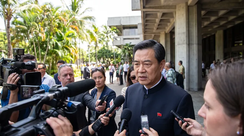 China's special envoy for Pacific island affairs warned of consequences over Taiwan's attendance.
