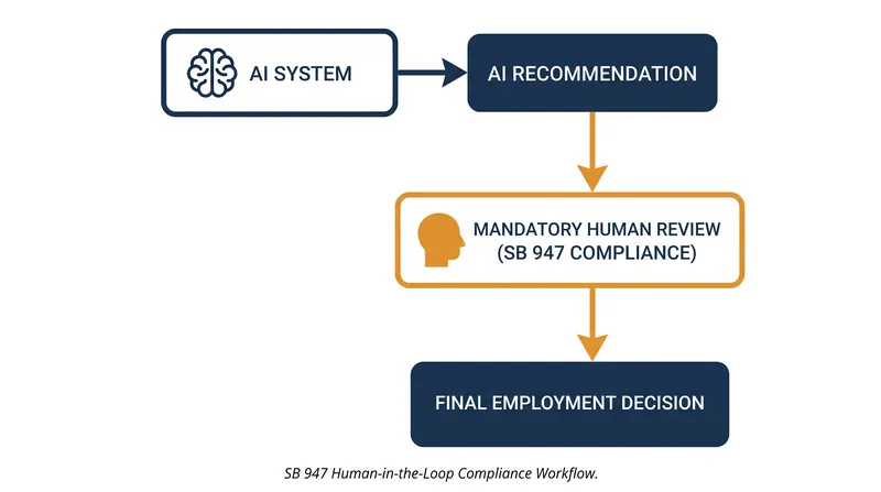 Under the proposed law, automated decision systems cannot serve as the sole basis for adverse employment actions.