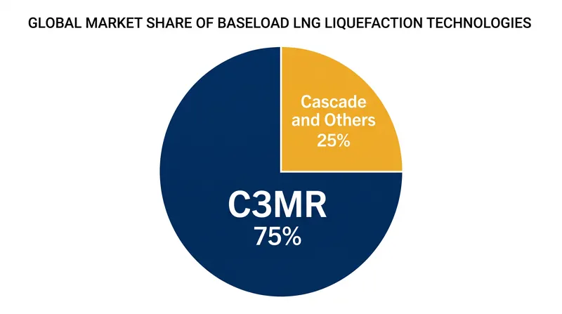 Propane pre-cooled mixed refrigerant (C3MR) technology dominates the global baseload LNG market.