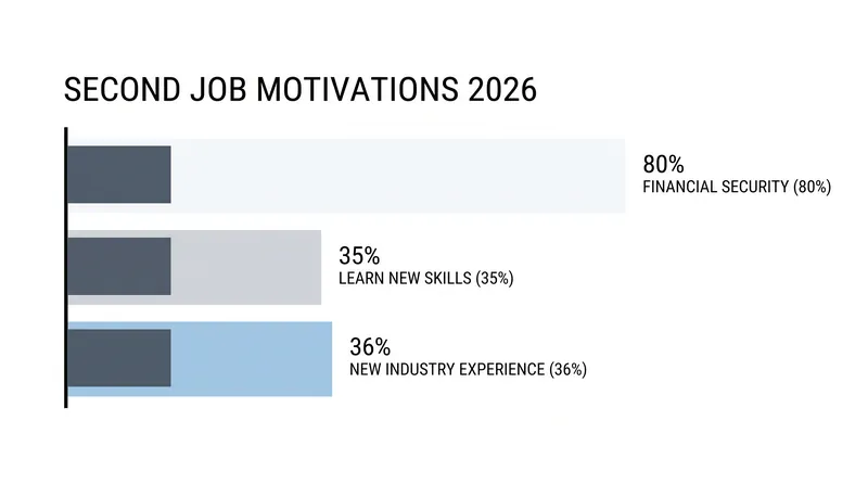While financial security remains the primary driver, a significant portion of workers use second jobs for skill acquisition.