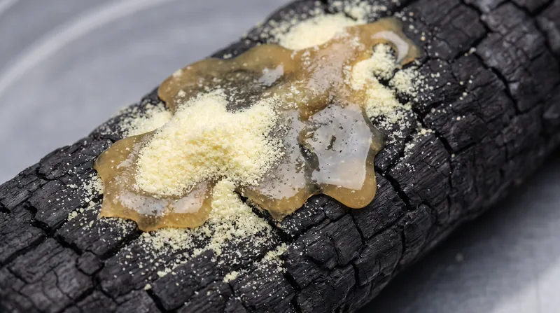 Monoammonium phosphate melts at 350 degrees Fahrenheit, forming a glassy crust that seals combustible materials away from oxygen.