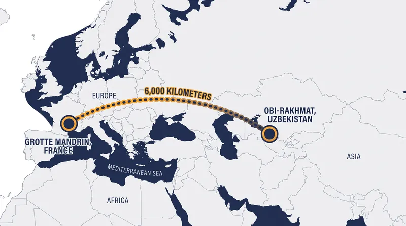 The arrowheads found in Uzbekistan are nearly identical to weapons discovered 6,000 kilometers away in France's Rhône Valley.
