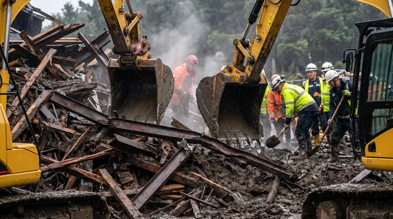 The United Nations Development Programme estimates that over 550,000 tonnes of the debris consists of destroyed buildings.
