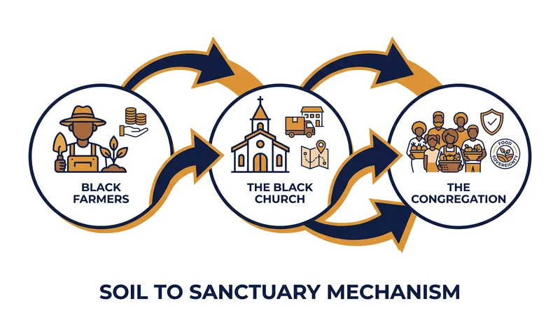 The BCFSN model redirects local purchasing power directly to independent farmers.