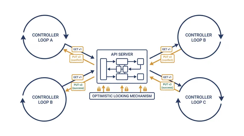 Concurrent reconciliation requires strict locking to prevent race conditions.