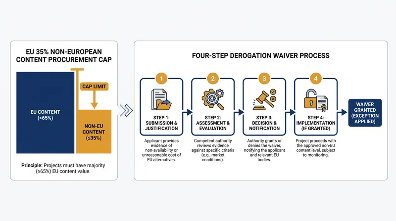 How the EU's 35 percent non-European content cap governs the €90 billion Ukraine Support Loan.