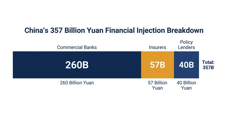 The capital injection is heavily weighted toward commercial lenders to preserve credit expansion.