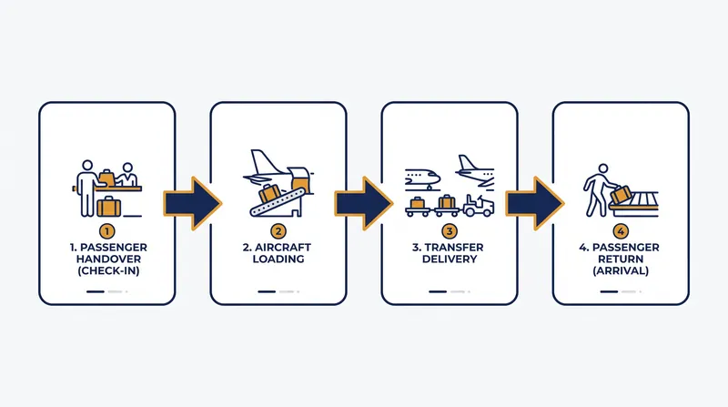 Resolution 753 requires airlines to maintain a continuous chain of custody across four mandatory tracking points.