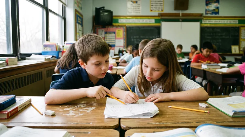 Learning core subjects in a second language has shown no statistical penalty in mathematics or science performance.