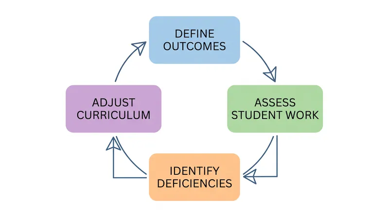 The closed-loop assessment model requires programs to use student performance data to actively change their curriculum.