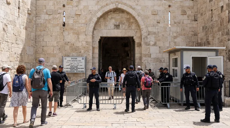 Israeli police maintain security control over the compound's access gates under the 1967 arrangement.