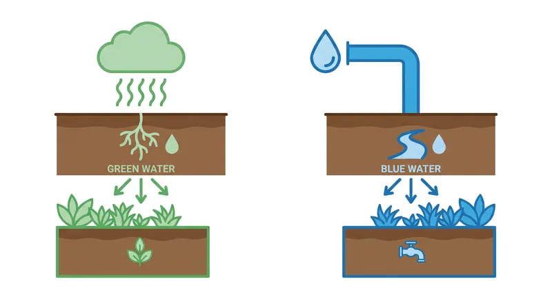 While green water accounts for the majority of virtual water trade, blue water extraction drives the most severe environmental impacts.