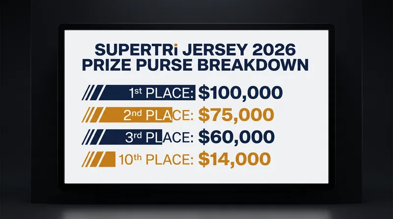 The $800,000 total prize purse made the Jersey final the most lucrative single day in triathlon.