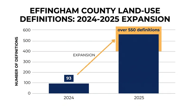 The lawsuit alleges the county expanded its permitted-use definitions from 93 to over 550 without the required public hearings.
