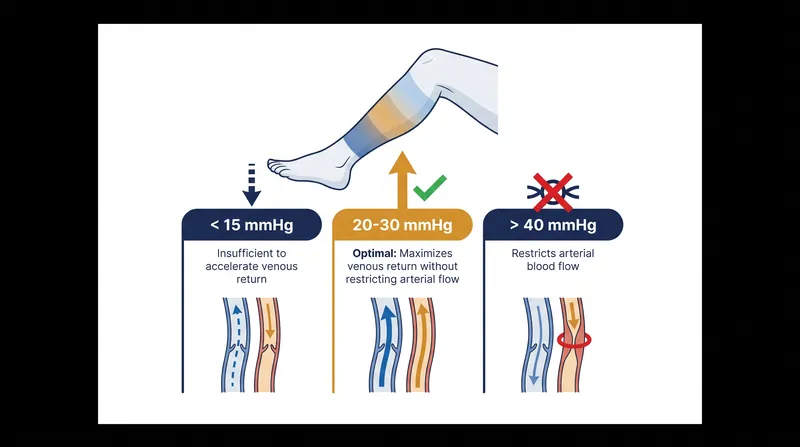 The 20-30 mmHg pressure window is required to clear metabolic waste without compromising oxygen delivery.