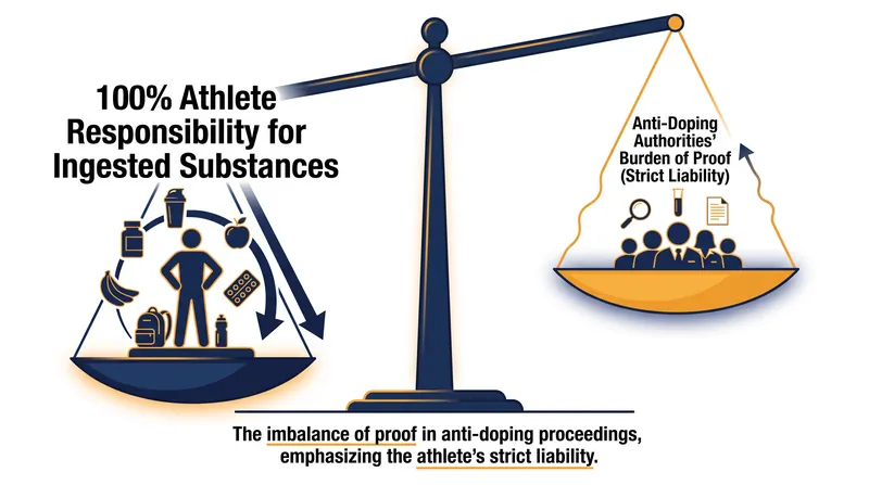 The burden of proof rests entirely on the athlete to explain how a prohibited substance entered their system.