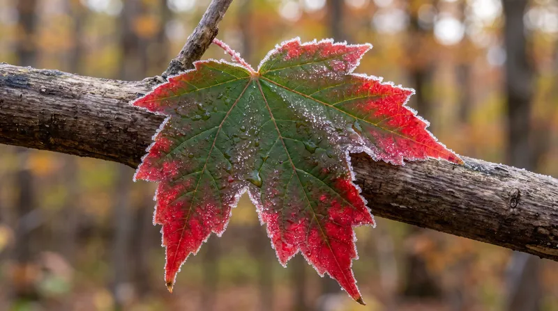 Sugar maples require warm, sunny days to produce the sugars that eventually form their signature scarlet hues.