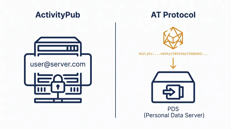 How domain-bound identities compare to cryptographic Decentralized Identifiers (DIDs).