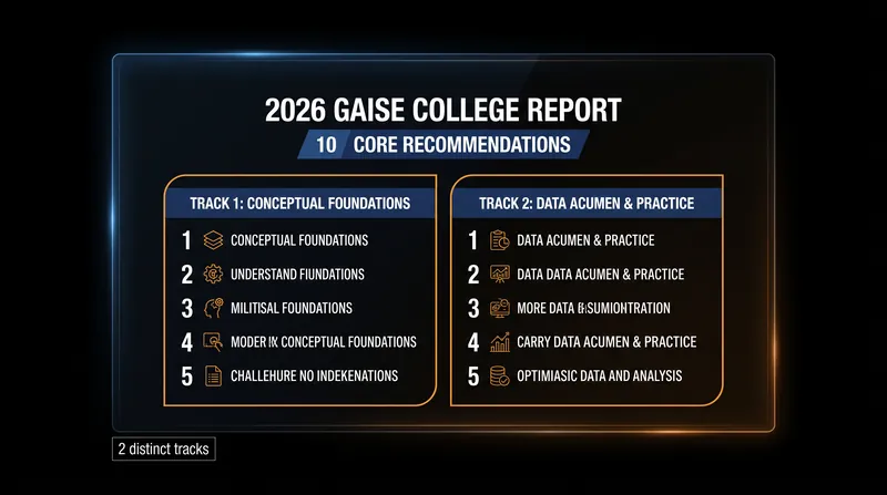 The revised framework introduces 10 core recommendations for undergraduate statistics and data science courses.