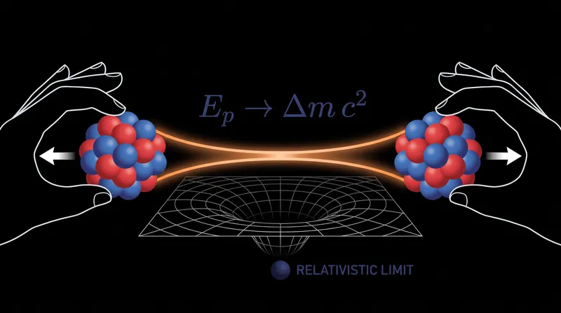 At extreme tensions, the energy stored in stretched atomic bonds adds mass to the material.