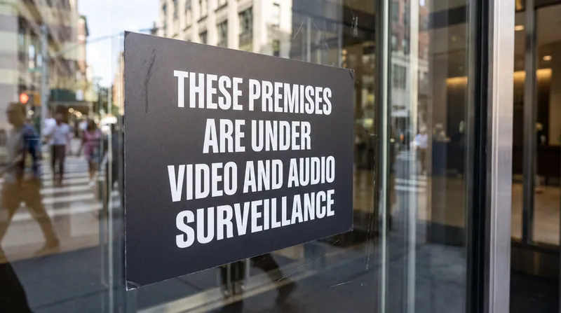Under the law, dealers must post conspicuous signs warning customers that their images and conversations may be recorded.