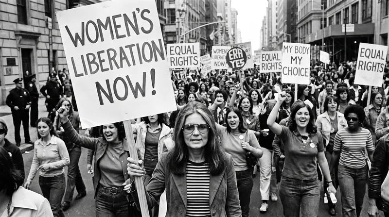 Steinem co-founded Ms. magazine in 1971 and became the defining face of the second-wave feminist movement.