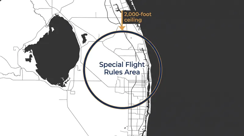 The proposed SFRA would require explicit clearance for aircraft operating below 2,000 feet.